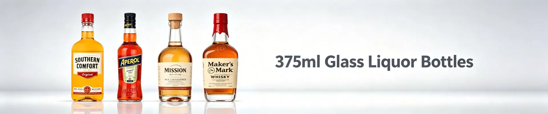 Garrafas de licor de vidro 375ml
