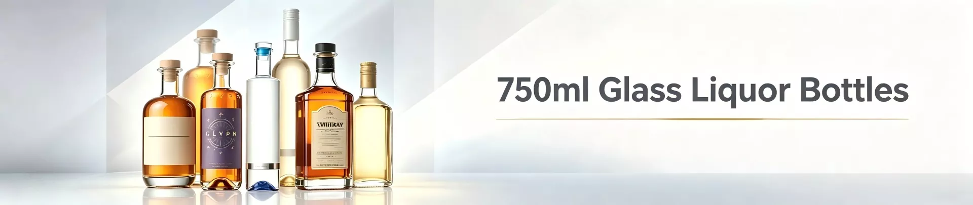Garrafas de licor de vidro 750ml